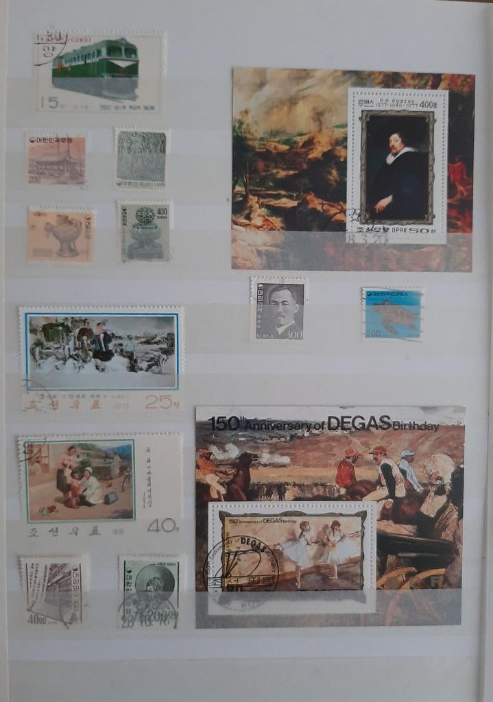 1 Kaart Klassieke Postzegels Korea Nr. 1 Gestempeld, Postzegels en Munten, Ophalen, Gestempeld, Oost-Azië