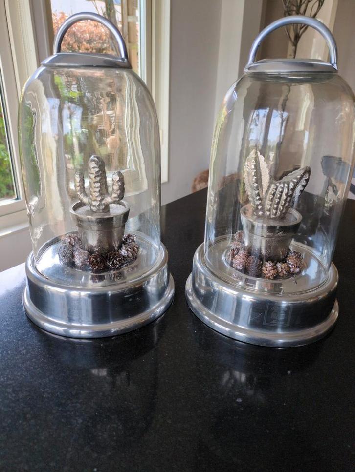 Riviera Maison stolpen met cactussen., Huis en Inrichting, Woonaccessoires | Stolpen, Ophalen of Verzenden