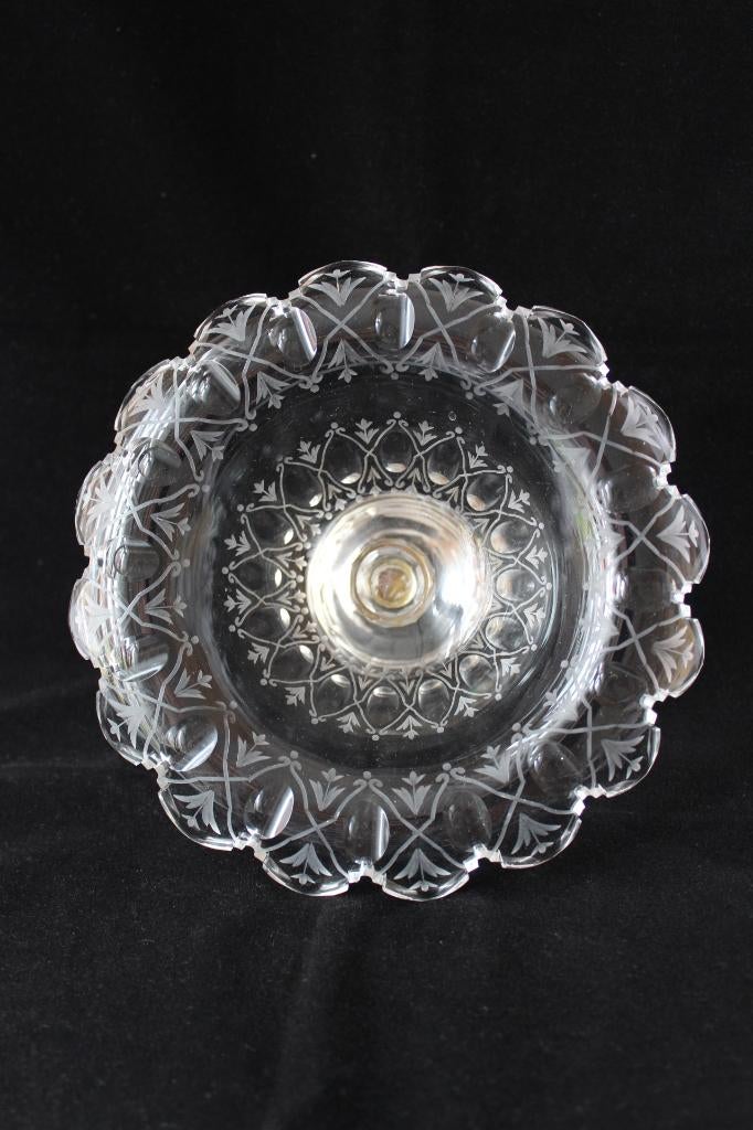 Antiek Frans bonbon schaal zilver voet c 1880-1890, Ophalen of Verzenden