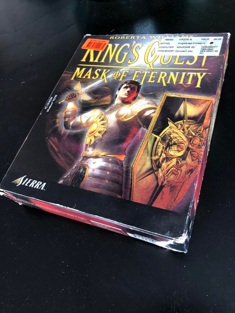 Sierra Kings Quest - Mask of Eternity Big Box., Spelcomputers en Games, Games | Pc, 1 speler, Ophalen of Verzenden, Gebruikt, Vanaf 3 jaar