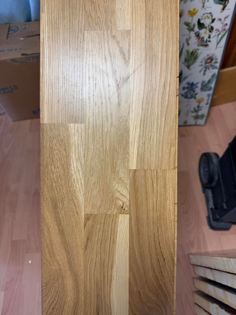 18 Houten planken parket mes en groef 2400x200x15mm, Doe-het-zelf en Verbouw, Ophalen, Gebruikt, Minder dan 25 mm, 200 tot 250 cm