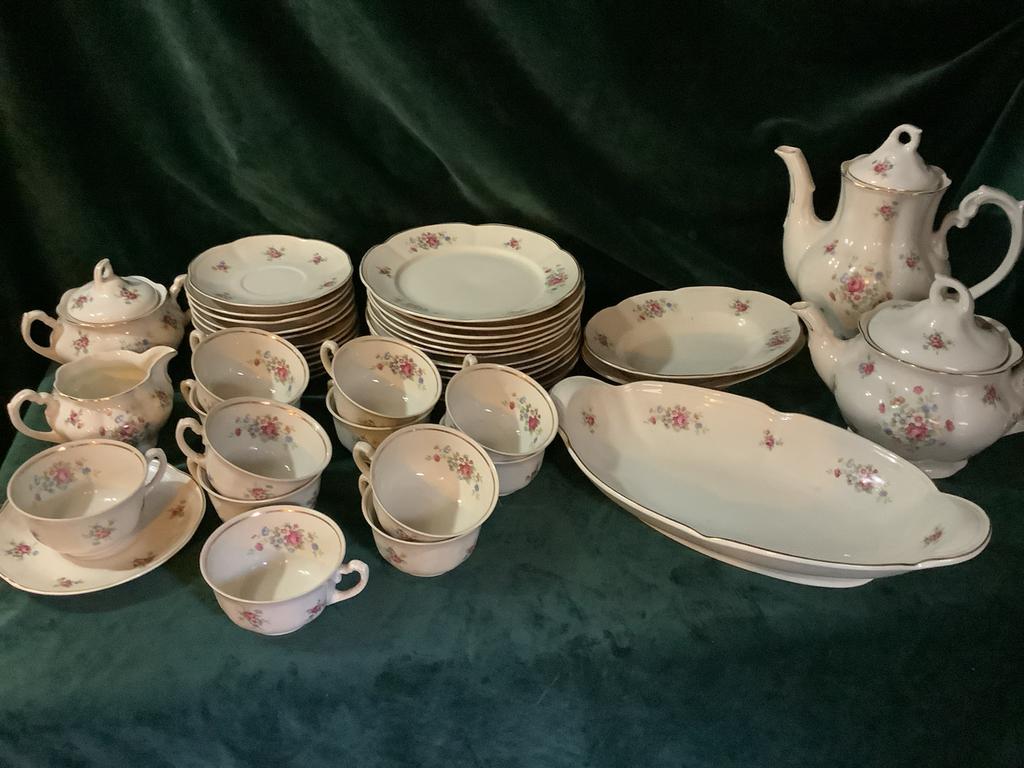 Antiek Pools servies Chodziez - Compleet, Antiek en Kunst, Antiek | Servies compleet, Ophalen