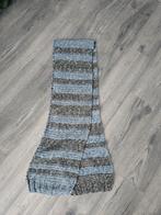 Handgebreide sjaal - Blauw en grijs gestreept, Kleding | Dames, Mutsen, Sjaals en Handschoenen, Handgemaakt, Ophalen of Verzenden