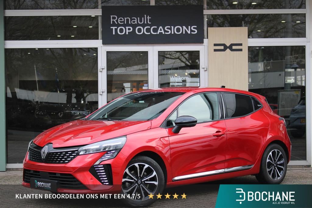 Renault Clio 1.6 E-Tech Full Hybrid 145 techno | 360 Camera, Auto's, Gebruikt, Met garantie (alle), Leder en Stof, Origineel Nederlands