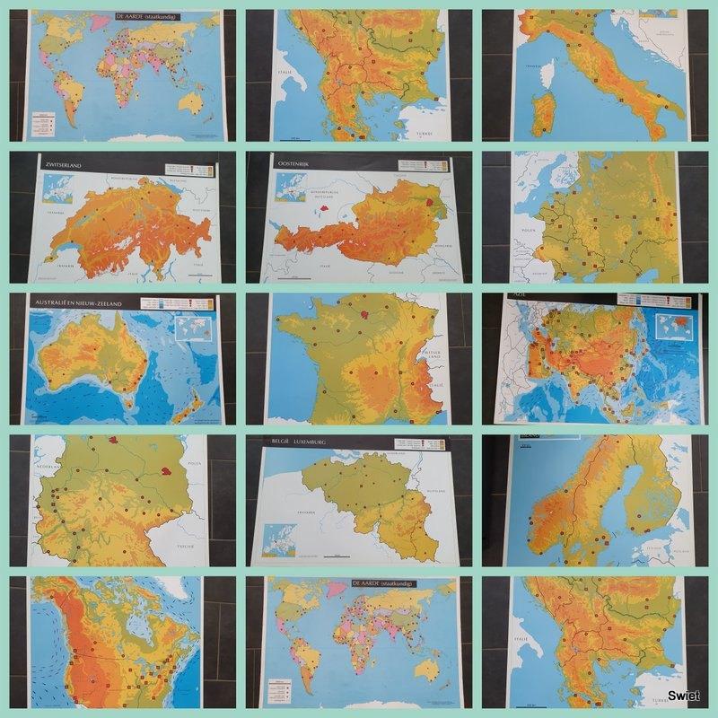 1 Vintage schoolplaten schoolposters schoolplaat posters, Antiek en Kunst, Antiek | Schoolplaten, Ophalen of Verzenden, Natuur en Biologie