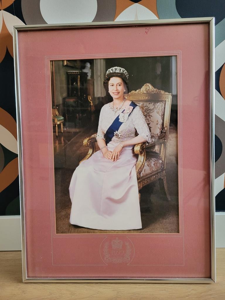 Koningin Elisabeth in lijst, Antiek en Kunst, Kunst | Schilderijen | Klassiek, Ophalen of Verzenden