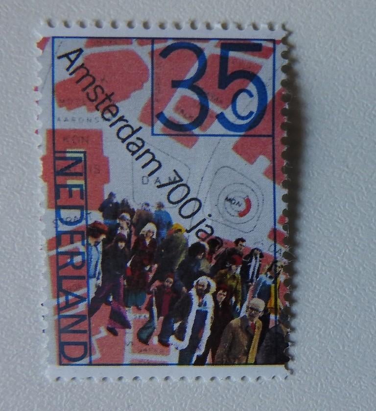 1 postzegel 700 jaar Amsterdam 1975, Postzegels en Munten, Verzenden, Na 1940, Postfris