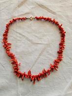 Bloedkoralen ketting, Ophalen of Verzenden, Zo goed als nieuw, Rood, Overige materialen