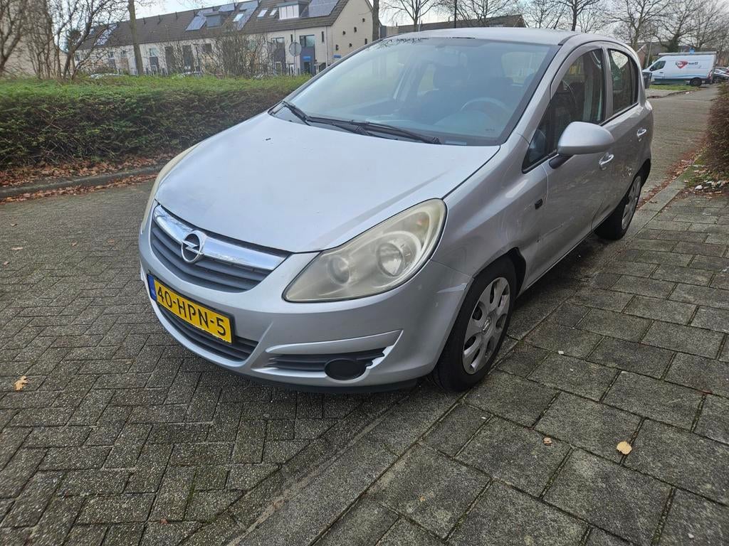 Opel Corsa 1.4 16V 5D 2009 Grijs NIEUWE APK, Voorwielaandrijving, 1063 kg, 4 cilinders, 49 €/maand