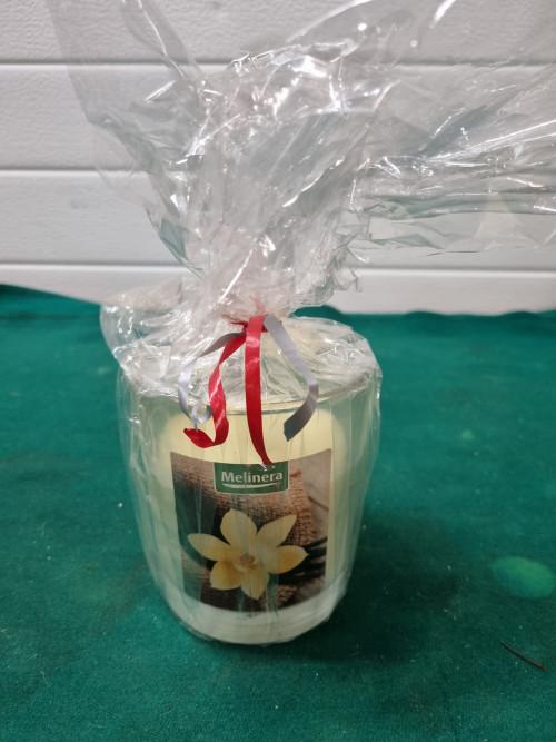 geurkaars melinera in glas, Ophalen of Verzenden, 'T Olde Gre-j, Info@toldegrej.nl, Endepoelstraat 20f Didam