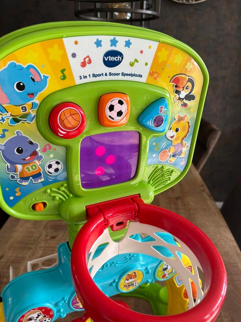 Vtech basketbal/voetbal set, Kinderen en Baby's, Speelgoed | Vtech, Ophalen of Verzenden, Zo goed als nieuw