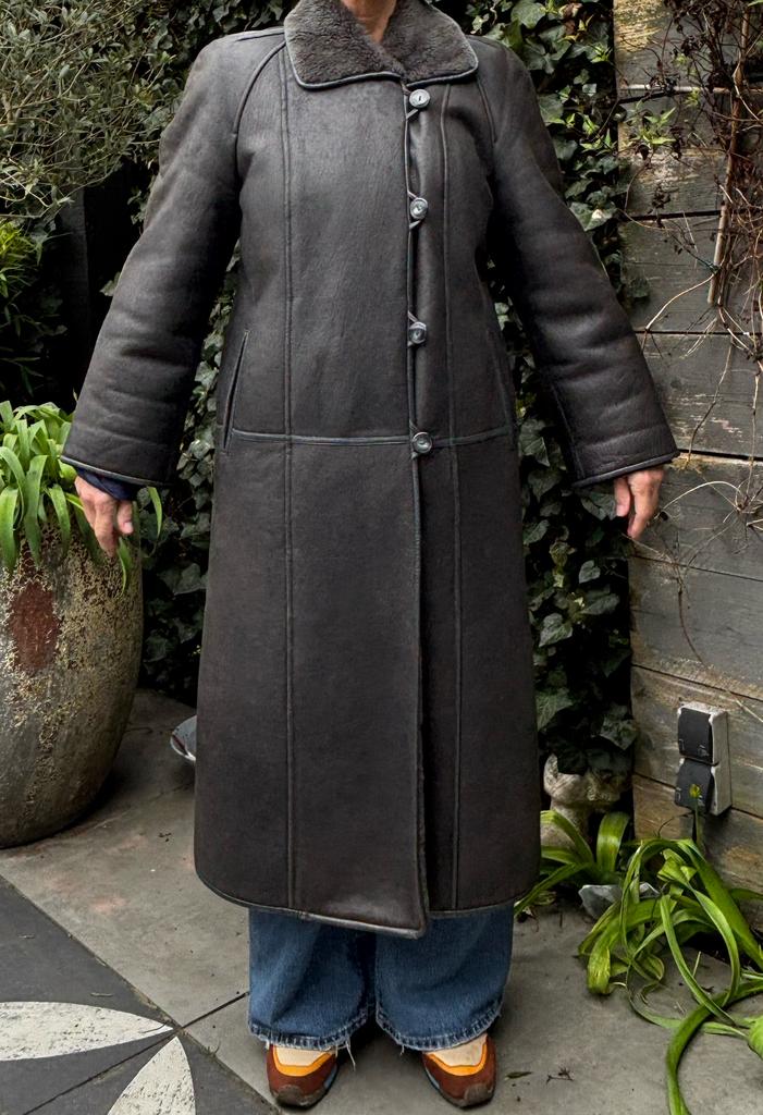 Dames lammycoat, Ophalen of Verzenden, Zo goed als nieuw, Grijs