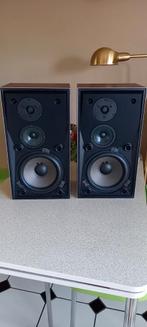 B&o beovox s45.2 luidsprekers met aansluitfiche  vintage., Gebruikt, 60 tot 120 watt, Front, Rear of Stereo speakers, Ophalen