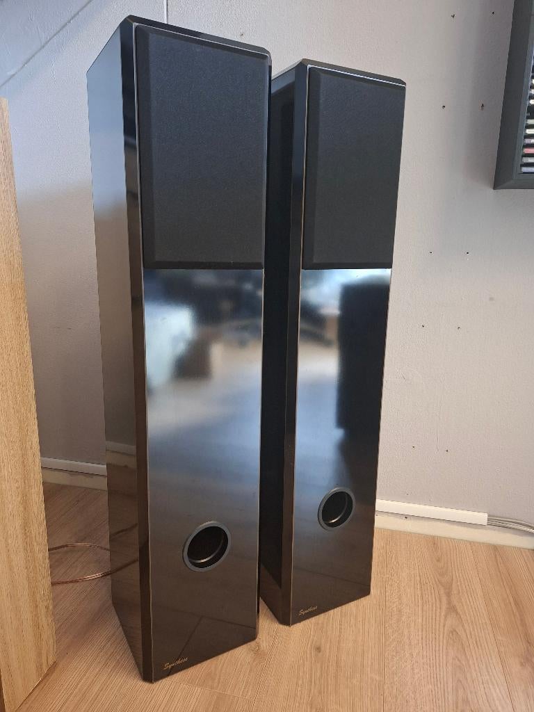 Synthese Floating Two luidsprekers., Overige typen, Zo goed als nieuw, 60 tot 120 watt, Ophalen