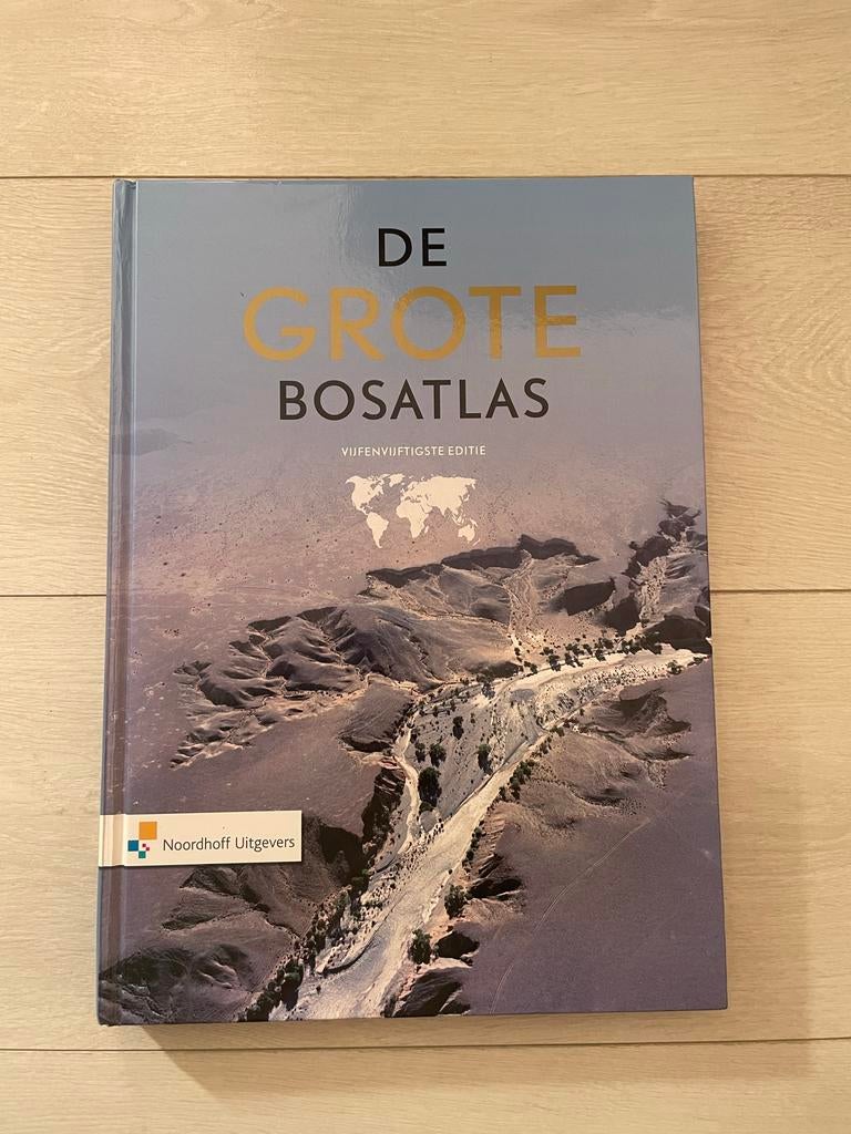 De Grote Bosatlas 55e Editie - Complete Wereldatlas, Boeken, Atlassen en Landkaarten, Zo goed als nieuw, Bosatlas, Wereld, 2000 tot heden
