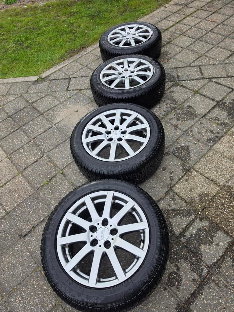 4st Anzio 16 inch lichtmetalen velgen met winterbanden, Auto-onderdelen, Ophalen, Gebruikt, 16 inch, Banden en Velgen