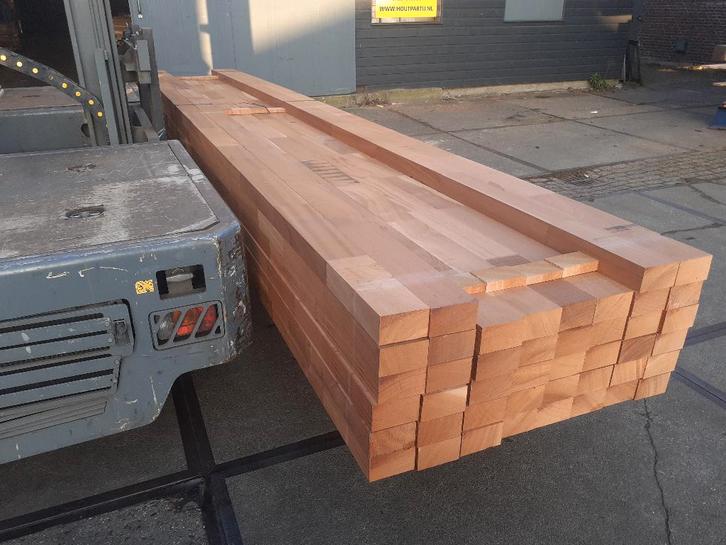 2e keus Mahonie kozijnhout lengte 590 cm - diverse maten, Tuin en Terras, Palen, Balken en Planken, Balken, 250 cm of meer, Hardhout