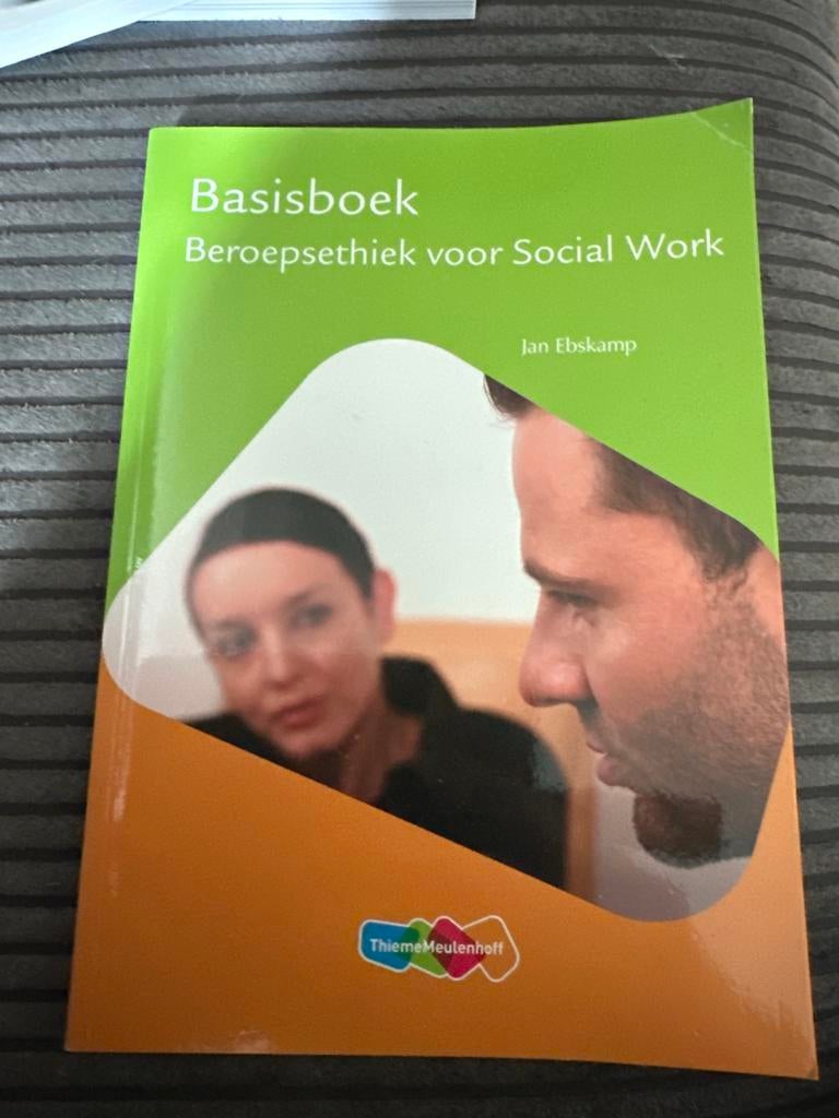 Basisboek Beroepsethiek Social Work - Jan Ebskamp, Ophalen of Verzenden, Gamma, Zo goed als nieuw, HBO