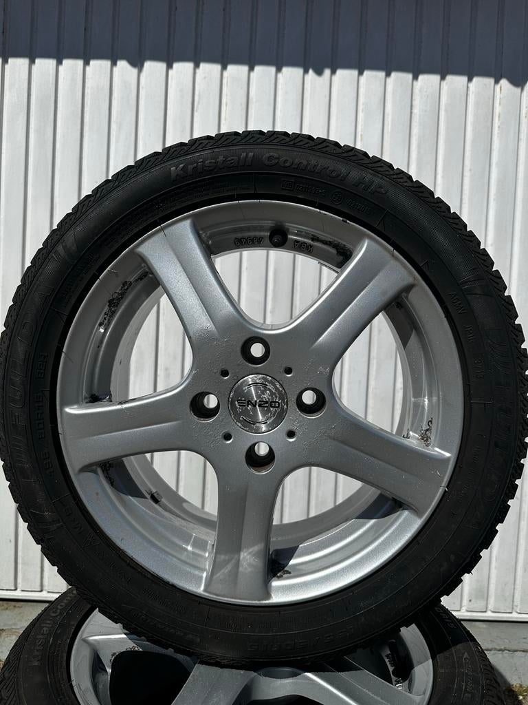 Set van 4 Enzo winterbanden - 15 inch, Ophalen, Gebruikt, 15 inch, Band(en)