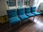 4 eetkamerstoelen van Roderick Vos voor designonstock, Ophalen, Blauw, Zo goed als nieuw, Stof