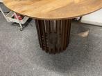 Bijzettafel massief mangohout 60h 70d, Ophalen, Rond, Nieuw, 55 tot 75 cm