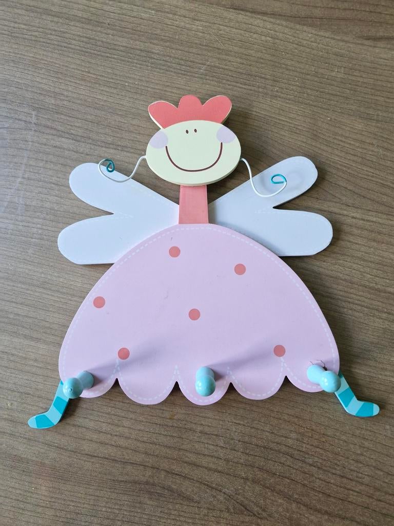 Leuke houten kinderkapstok voor meisjeskamer, Ophalen of Verzenden, Gebruikt, Hout, Kinderkapstok