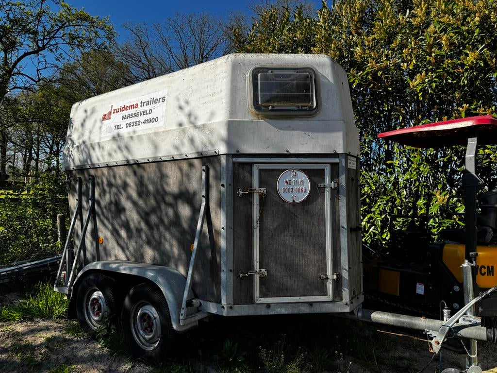 Paardeaanhanger doe een bod, Ophalen of Verzenden, Nieuw, Hout, 2-paards trailer