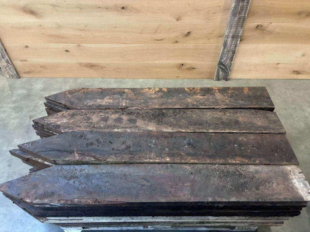 Ankerplanken voor beschoeiing damwand en grondkering, Gebruikt, 25 tot 50 mm, Ophalen of Verzenden, Plank