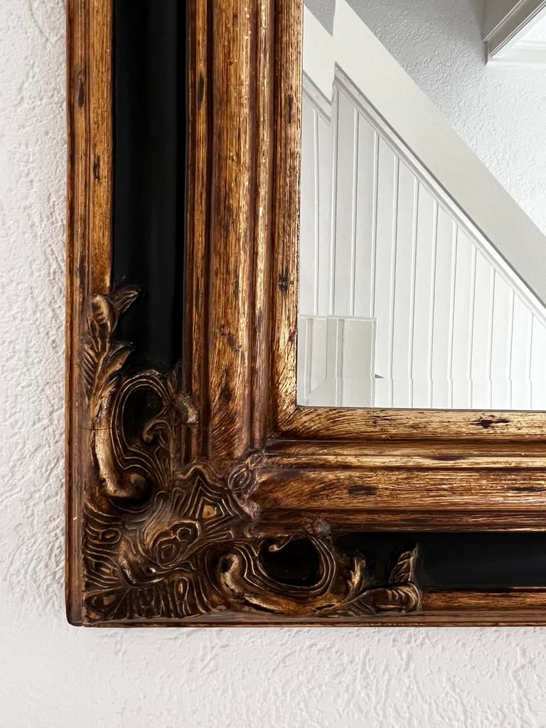 Beautiful large baroque style mirror 149x88cm, Ophalen, Rechthoekig