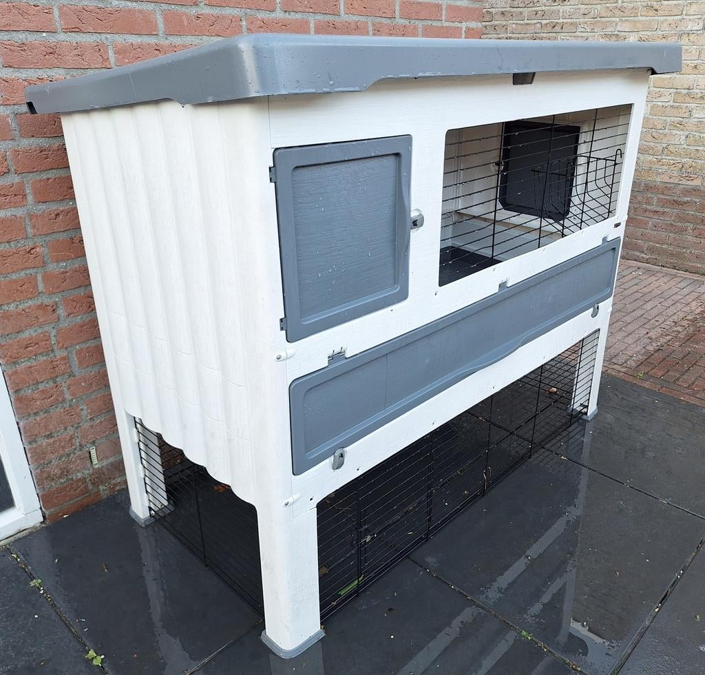 Ferplast Grand Lodge 140 konijnenhok, Dieren en Toebehoren, Knaagdieren en Konijnen | Hokken en Kooien, Ophalen of Verzenden, 110 cm of meer