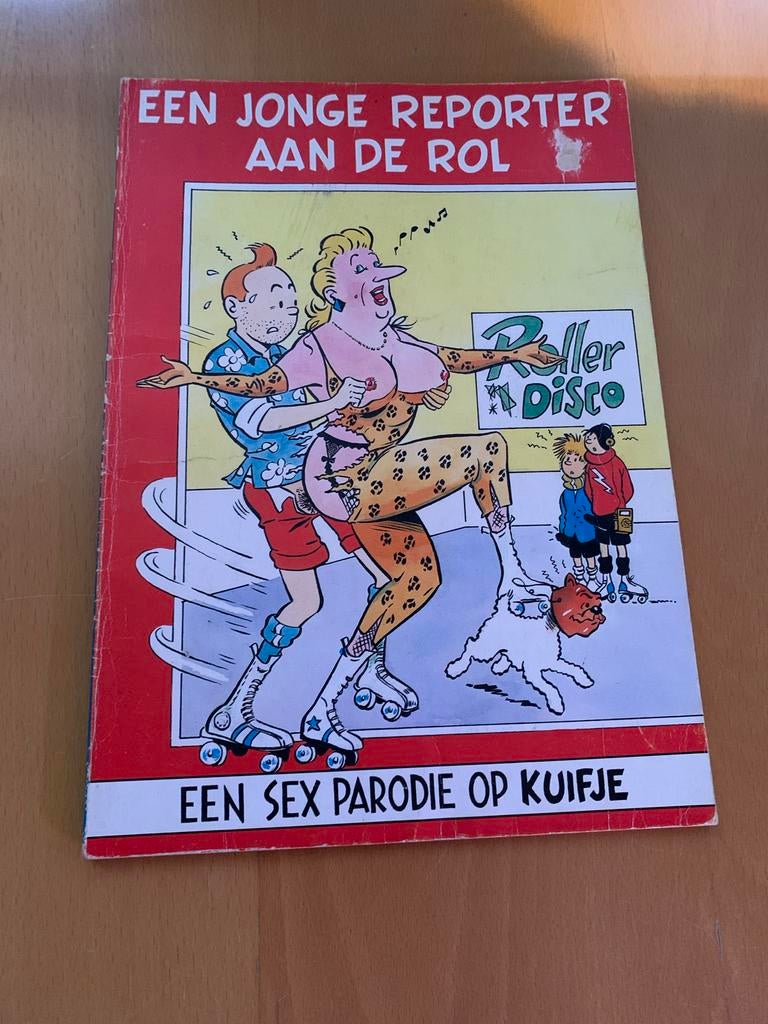Een Jonge Reporter Aan De Rol - Kuifje Parodie, Boeken, Stripboeken, Gelezen, Eén stripboek, Ophalen of Verzenden