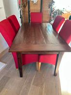 Vijf gestoffeerde eetkamerstoelen, Huis en Inrichting, Ophalen of Verzenden, Gebruikt, Strak, 4 tot 6 stoelen