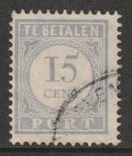 Nederland 1912 P57A Port 15c, Gest, Postzegels en Munten, Postzegels | Nederland, Ophalen of Verzenden, T/m 1940, Gestempeld