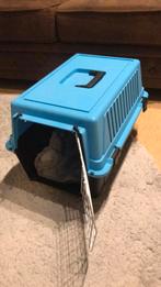 Transport box kat lichtblauw, Ophalen, Zo goed als nieuw