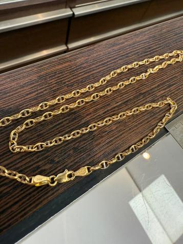 Prachtige 14 kt gouden monte carlo ketting beschikbaar voor biedingen