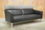 ZGANieuw 2 zwarte leren Leolux Patachou design banken, Stof, Leolux, Leolux, Design