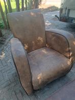 Mooie bruine stoel in leatherlook stof, Huis en Inrichting, Fauteuils, Ophalen, Zo goed als nieuw, 75 tot 100 cm, Stof
