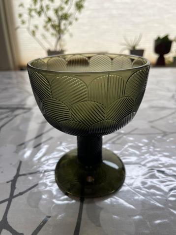 Iittala Miranda Kom op Voet – Mosgroen – Gebruikt beschikbaar voor biedingen