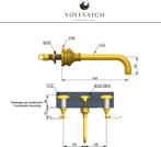 Volevatch muurbevestigd wastafelkraan, Ophalen of Verzenden, Zo goed als nieuw, Overige kleuren, Overige typen