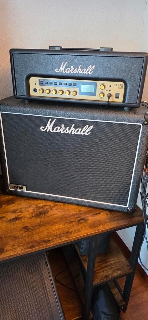 Marshall JVMC212 - Nieuwstaat!, Muziek en Instrumenten, Versterkers | Bas en Gitaar, Zo goed als nieuw, Gitaar, 100 watt of meer