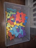 Doos vol met foam letters en cijfers, Kinderen en Baby's, Ophalen, Gebruikt, Taal en Lezen