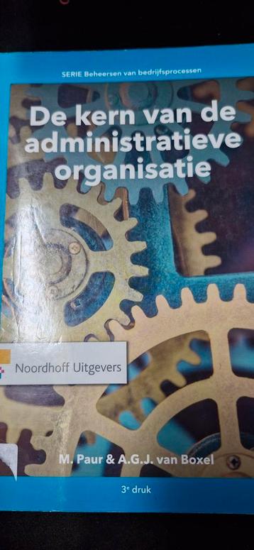 M. Paur - De kern van de administratieve organisatie beschikbaar voor biedingen