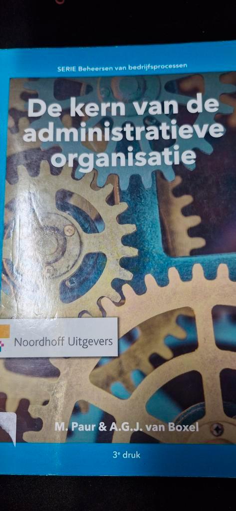 M. Paur - De kern van de administratieve organisatie, Boeken, Economie, Management en Marketing, Zo goed als nieuw, Management