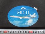 sticker KLM MD-11 vliegtuig mcdonnell douglas boeing, Ophalen, Zo goed als nieuw, Bedrijf of Vereniging