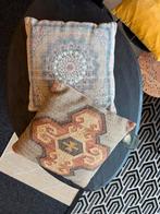 2x Dutchbone Kussens - Mooie sierkussens, Ophalen, Zo goed als nieuw, Beige, Vierkant