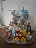 Muziekdoos, Sneeuwbol Disney kasteel en diverse figuren, Ophalen, Gebruikt, Beeldje of Figuurtje