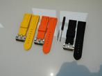 Horlogeband rubber 24/22/20mm oranje EK passend Panerai enz., Nieuw, Verzenden