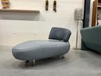 Nieuw Leolux Kikko Chaise Longue Fauteuil blauw leer Stoel, Huis en Inrichting, Leolux, Nieuw, Leer, Ophalen of Verzenden