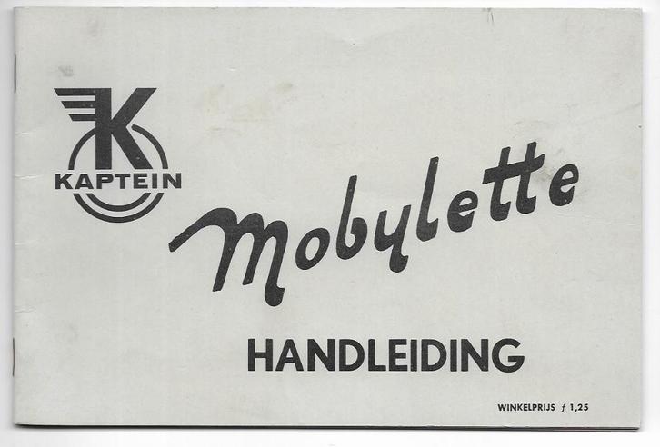 Kaptein Mobylette handleiding bromfiets (4515z), Fietsen en Brommers, Handleidingen en Instructieboekjes, Zo goed als nieuw, Verzenden