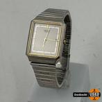 Seiko 5y32-5060 Vintage Horloge Zilver / Goud | Batterij lee, Zo goed als nieuw